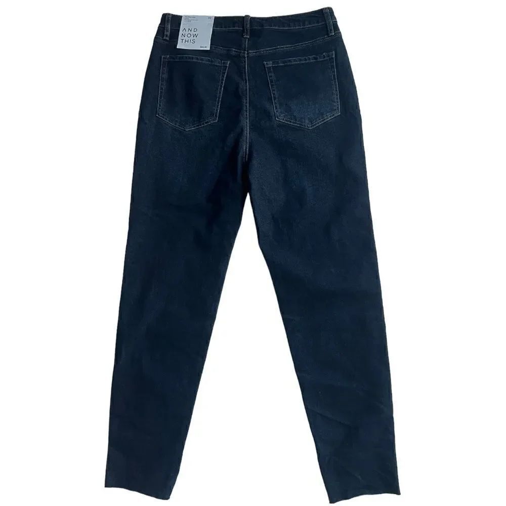 NWT And Now This The Slim Jean High Rise Long line Leg Dark Rinse Jeans sz 32